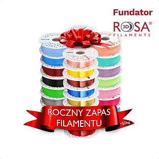 Roczny zapas filamentu ‑ 50kg