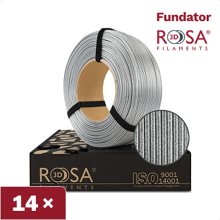 Filament 3D ReFill PLA Galaxy Brillant Silver