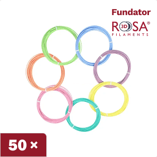 3D PEN PACK PLA Pastel 7 colours x 10m